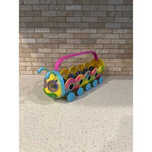 DreamWorks Trolls Caterbus Yellow Caterpillar Bus Ride Playset Poppy World Tour